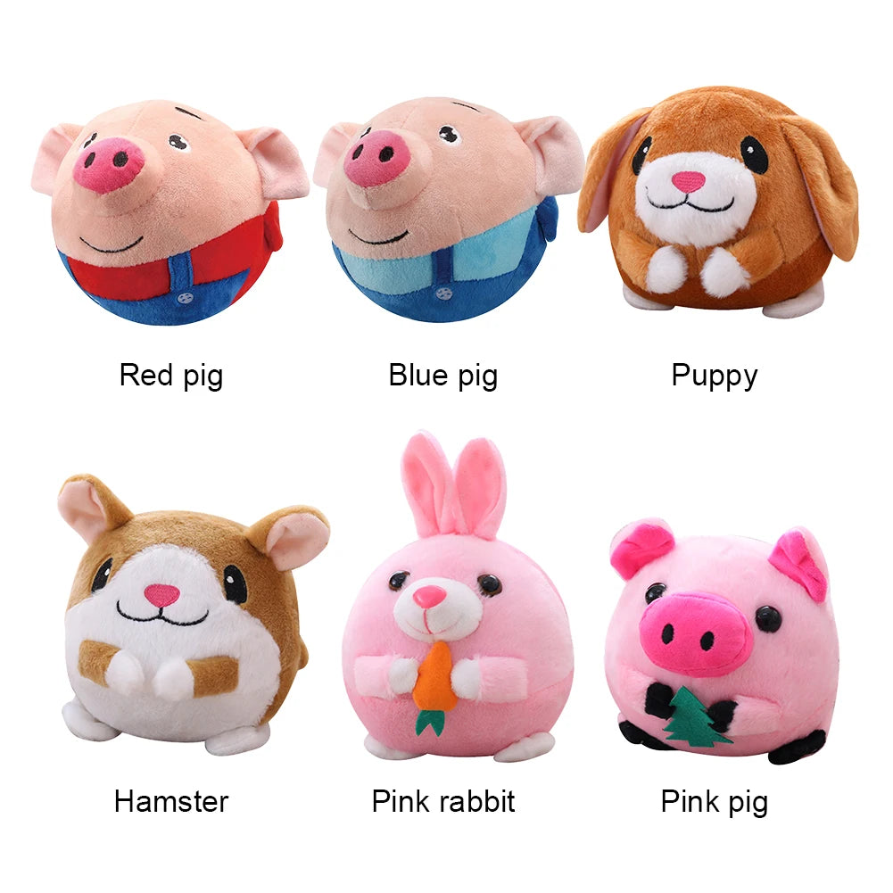 Plush Automatic Bouncing Dog Toy