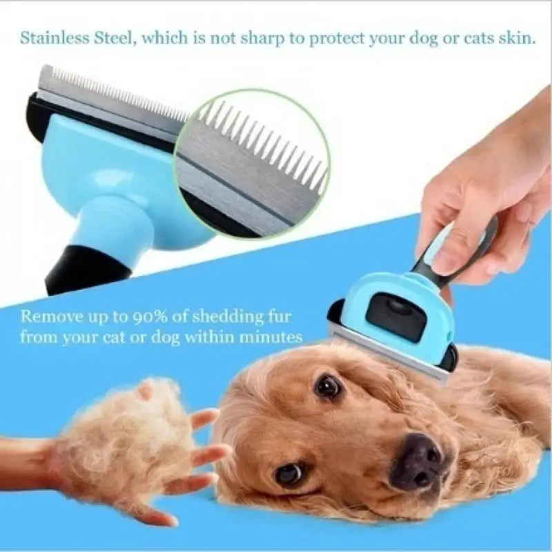 Double Sided Shedding and Dematting Undercoat Rake Comb
