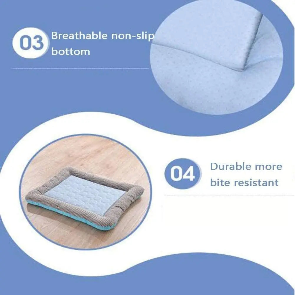 Ice Silk Cooling Pad Bed for Dogs & Cats