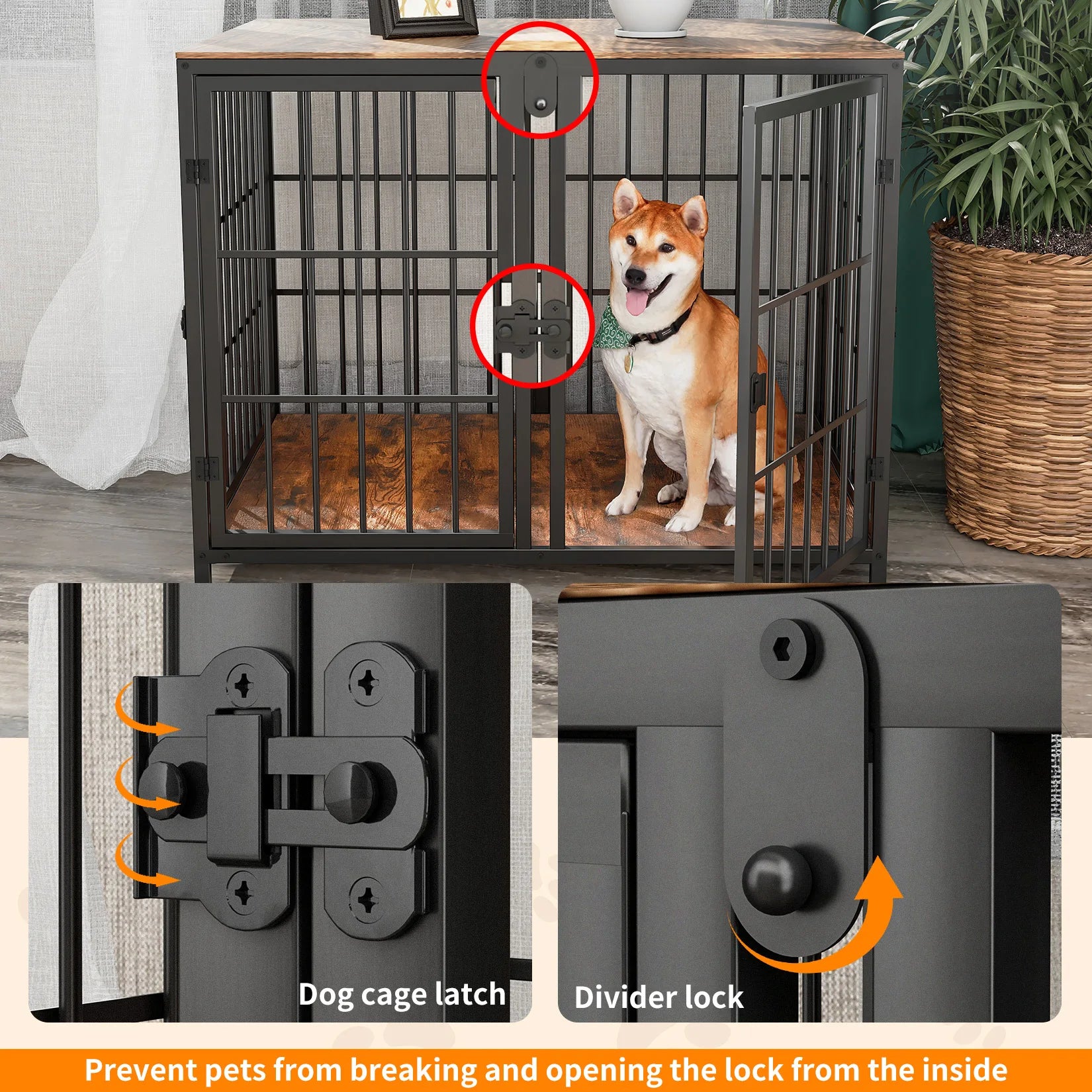 Heavy-Duty Dog House End Table Crate