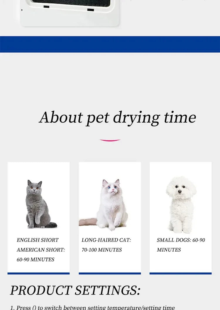 Smart Pet Drying Box – The Ultimate Silent Dryer