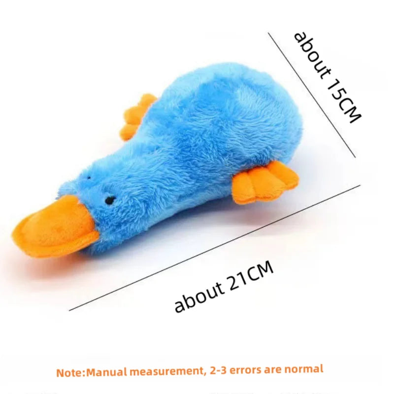 Yellow Duck Puppy Squeaky Interactive Stuffed Pet Toy Bite