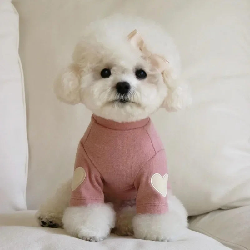 Love Bear Winter Warm Pet Hoodie – Adorable and Cozy Designer Clothing for Dogs and Cats