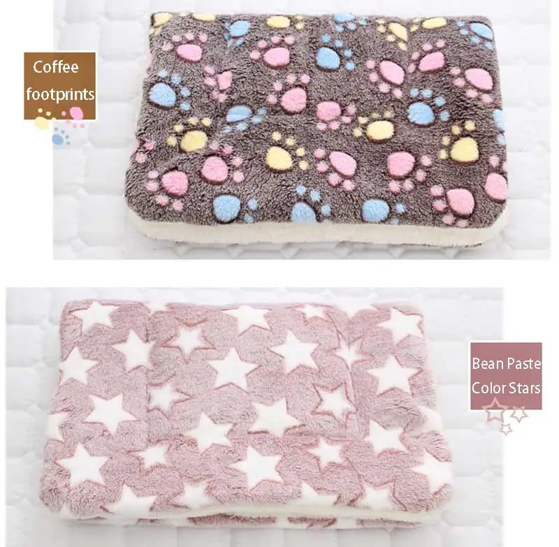 Soft Flannel Pet Fleece Pad – Thickened Blanket and Mattress for Cozy Sleep