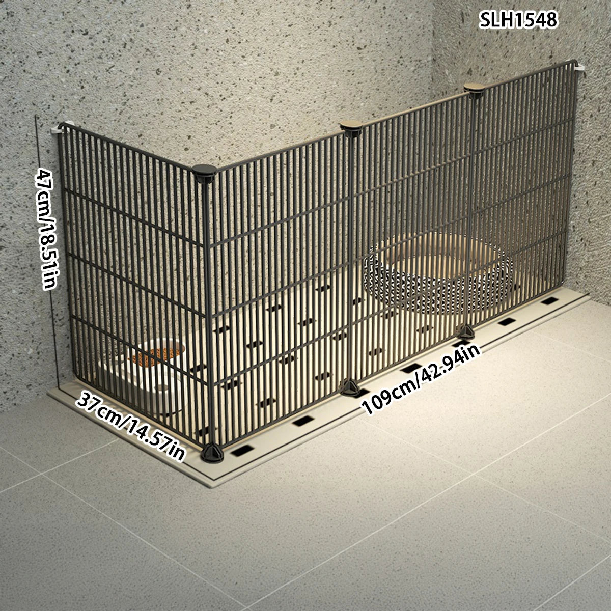 Indoor Self-Assembled Corner Dog Fence