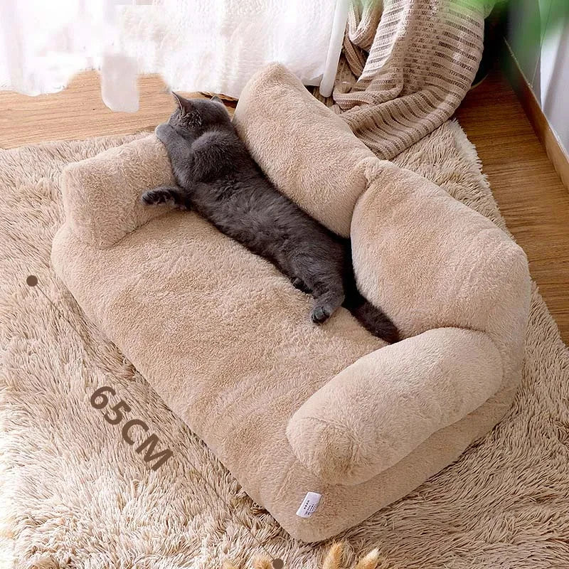Luxury Cat Bed Sofa Winter Warm Nest