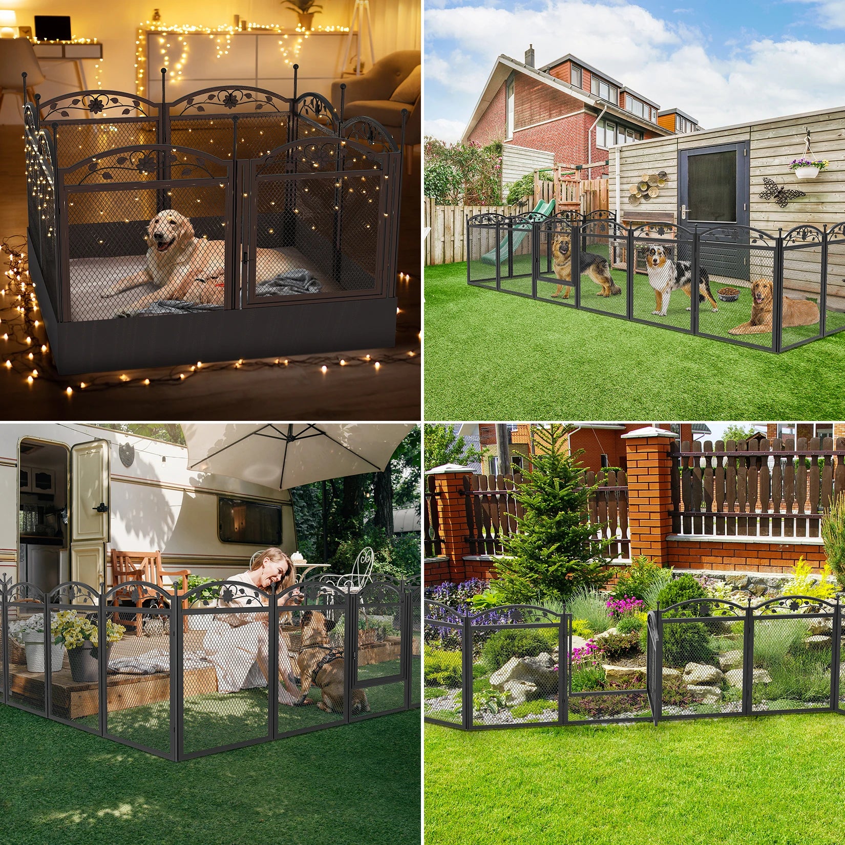 Detachable Dog Playpen with 8 Panels