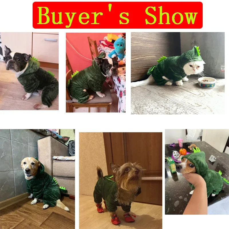 Fleece Soft Warm Dog Jumpsuit