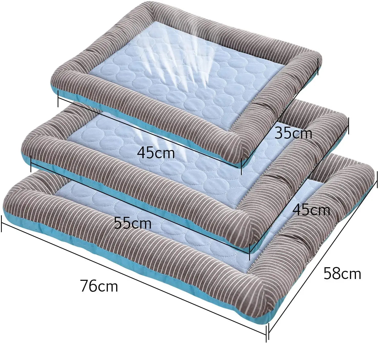 Ice Silk Cooling Pad Bed for Dogs & Cats