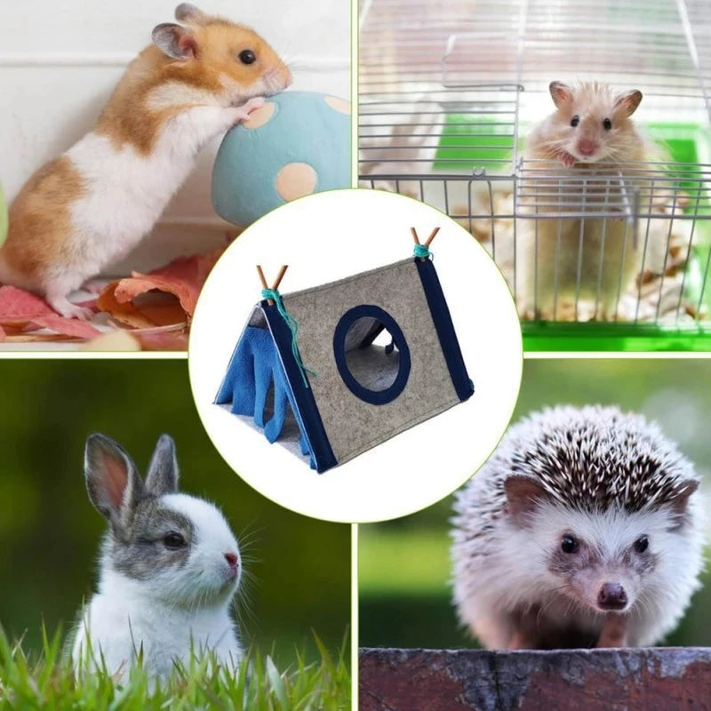 Hamster House Small Felt Tent Rabbit Pet Nest
