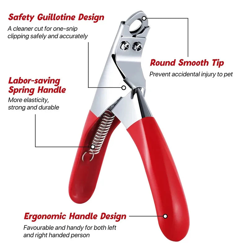Stainless Steel Pet Nail Clipper for Dogs & Cats
