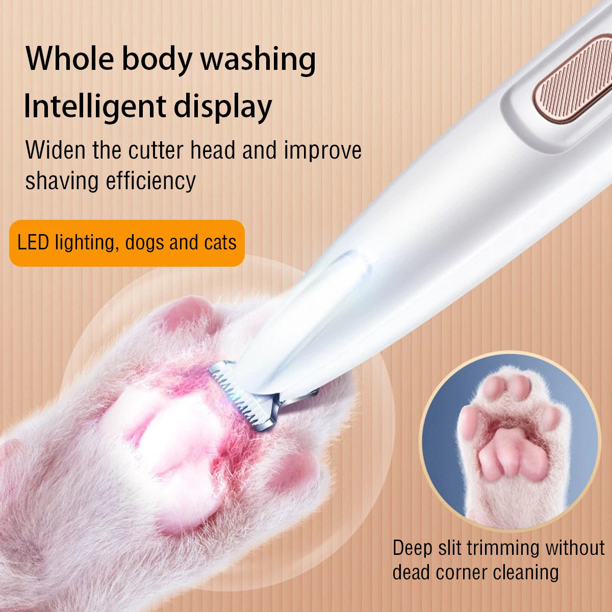Fully Waterproof Pet Hair Trimmer