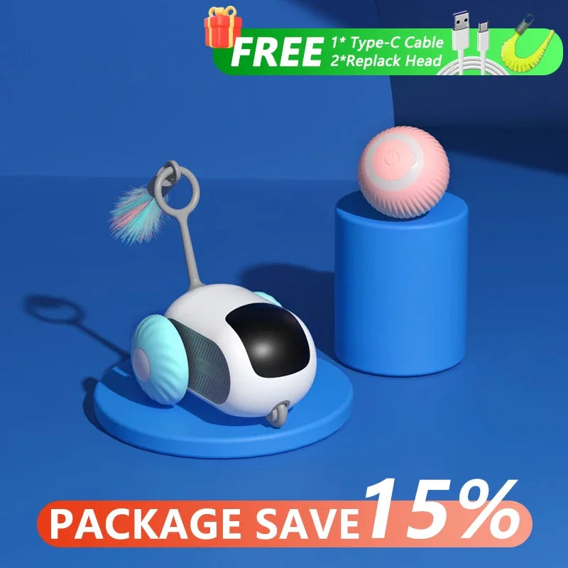 Smart Interactive Cat Toy Car