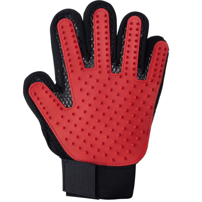 Pet Grooming Glove for Hair Deshedding and Bathing
