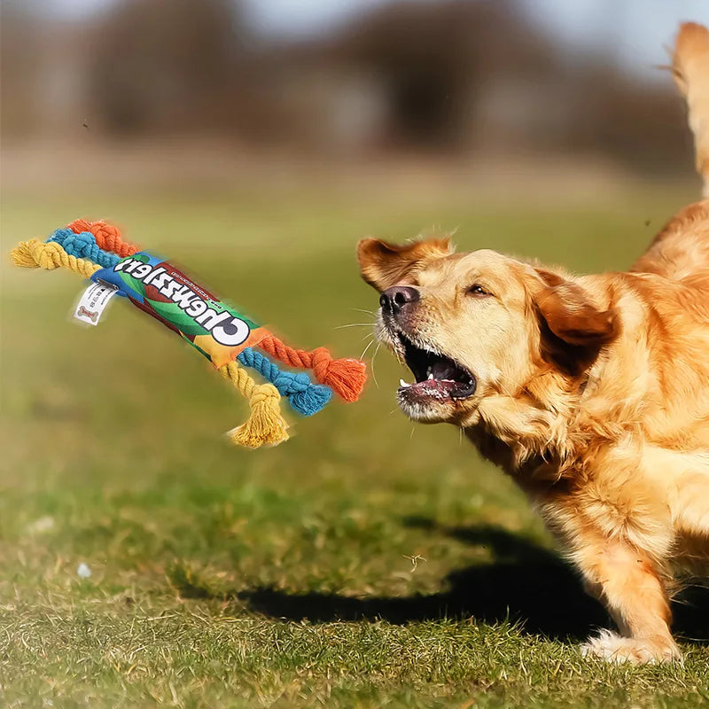 Colorful Cotton Chew Rope Knot Toy