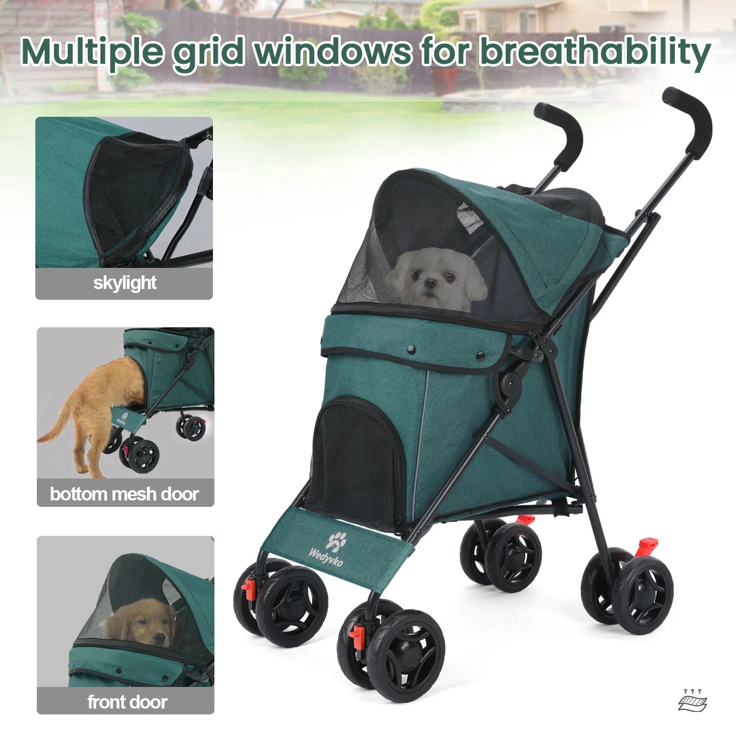 Lightweight Outdoor Puppy & Cat Stroller