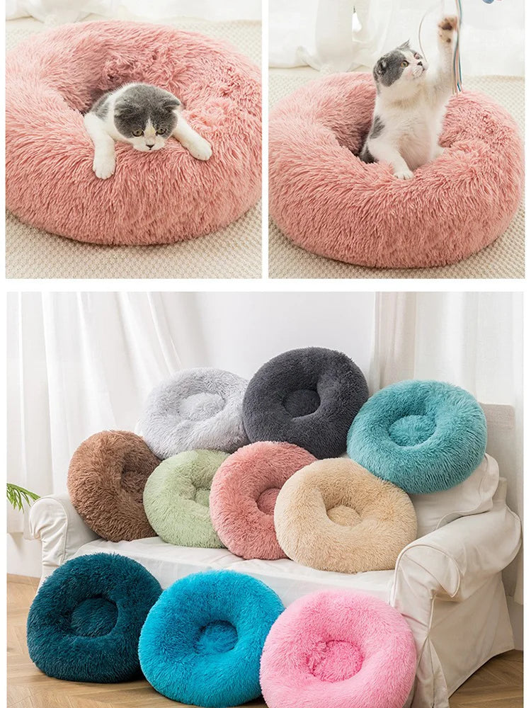 Donut Cuddler Round Pet Bed