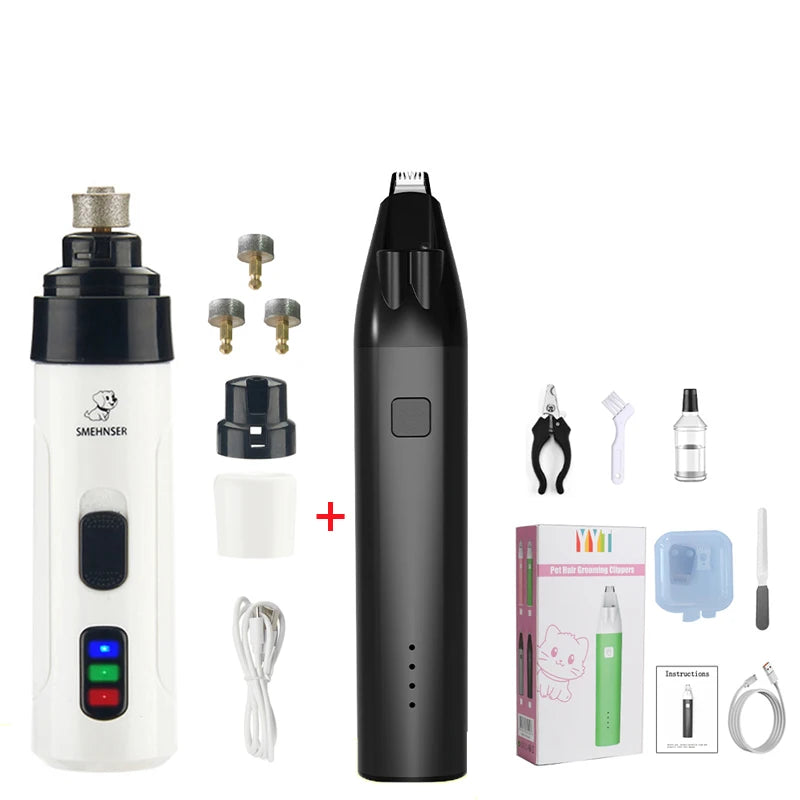 Rechargeable Pet Nail Grinder and Paw Grooming Tool