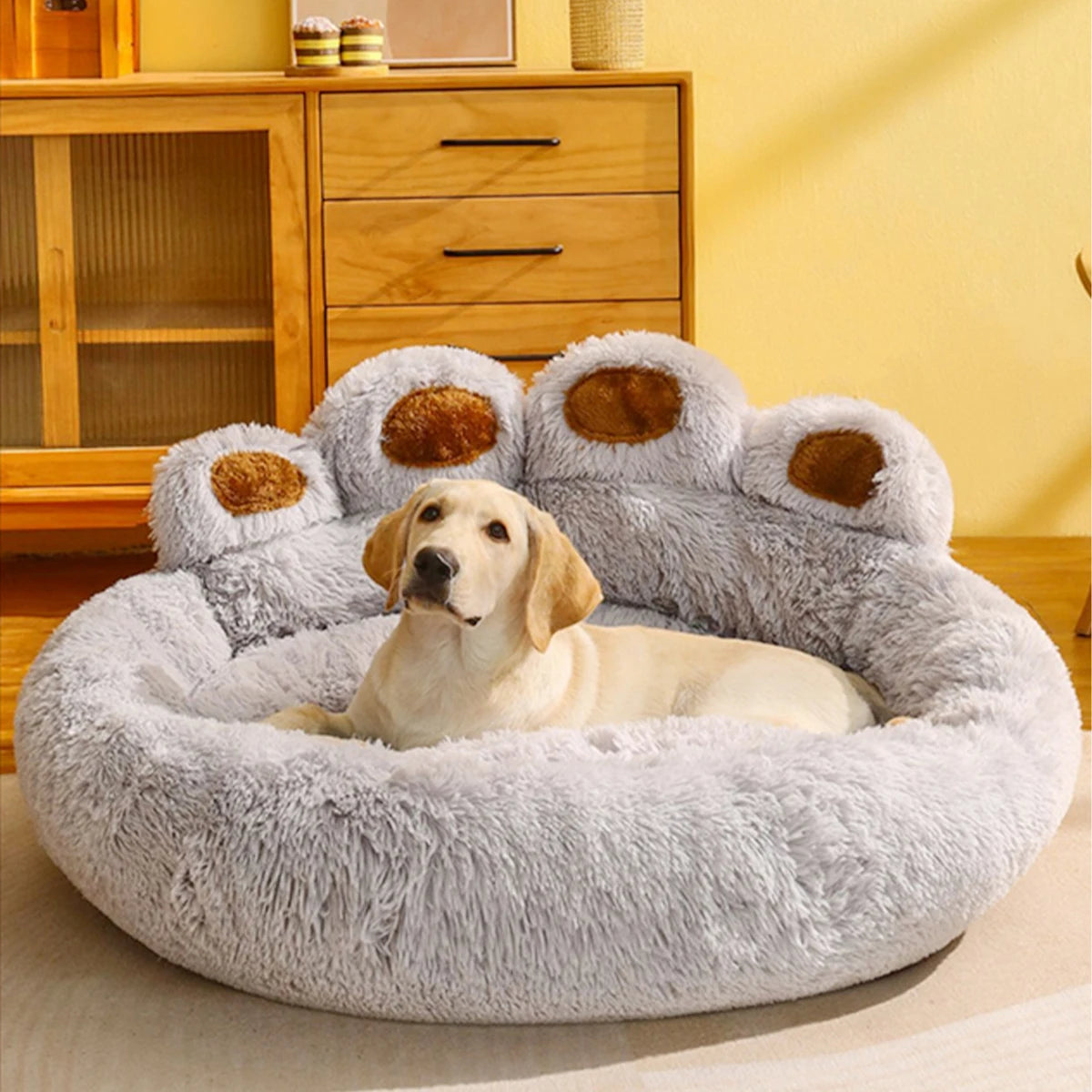 Fluffy Pet Bed for Dogs & Cats