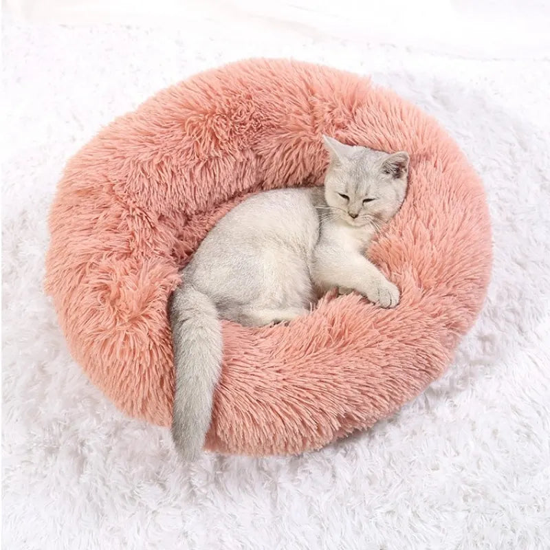 Round Plush Pet Bed (40-90cm)