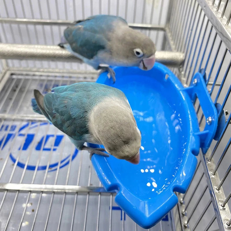 Multifunctional Parrot Food Tray & Bathtub