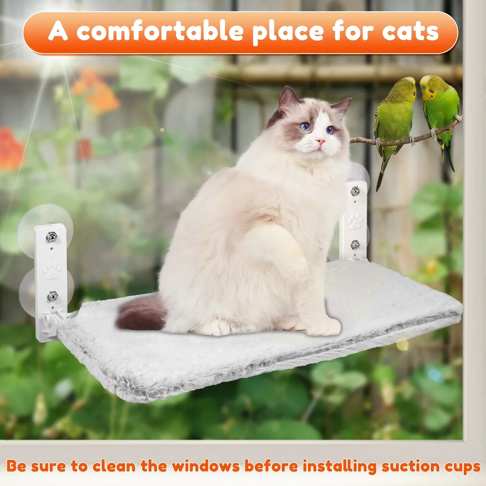 Foldable Cat Hammock Hanging Cat Bed