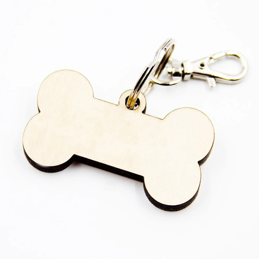 Custom Wooden Dog ID Tag