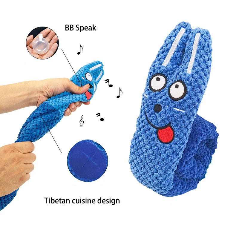 Interactive Toy Indestructible Plush Sound Squeak Puppy Toys