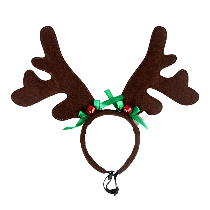 Elk Reindeer Antlers Christmas Dog Headband