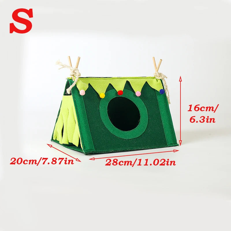 Hamster House Small Felt Tent Rabbit Pet Nest