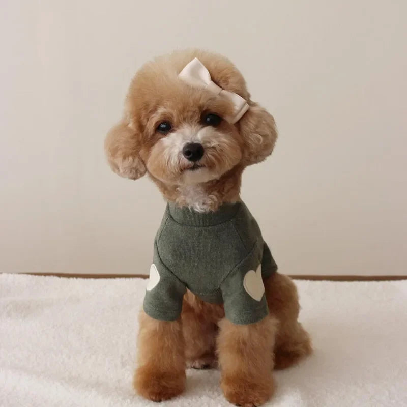 Love Bear Winter Warm Pet Hoodie – Adorable and Cozy Designer Clothing for Dogs and Cats