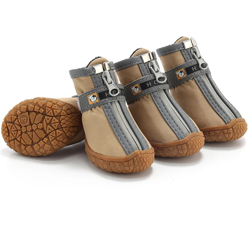 Non-Slip Dog Shoes – Thick Plush Paw Protection for Warmth and Safety