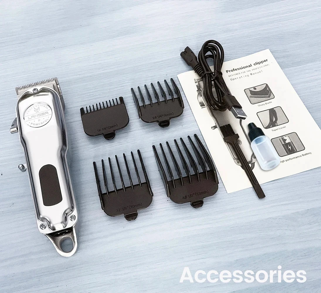 Professional All-Metal Rechargeable Dog Hair Clipper