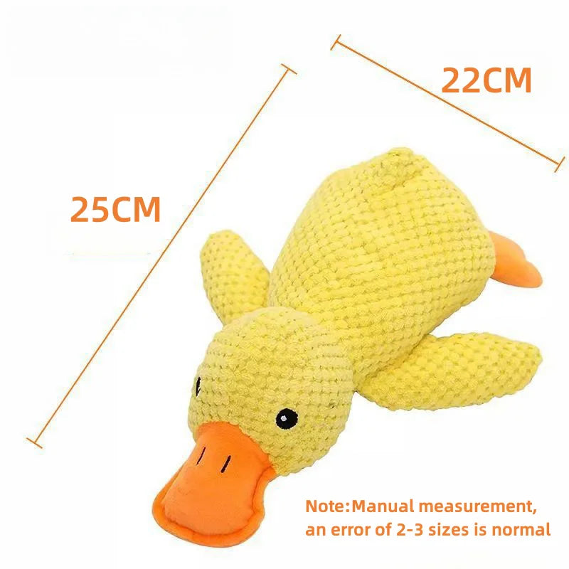 Yellow Duck Puppy Squeaky Interactive Stuffed Pet Toy Bite