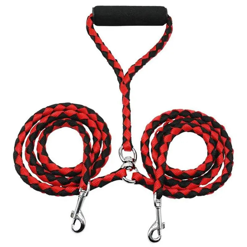 2-Way Elastic Double Dog Leash (1.4m)