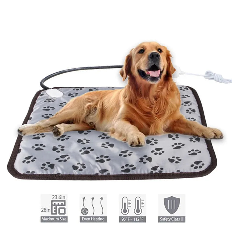 Pet Electric Blanket – Winter Heated Pad for Cats and Dogs with Safety Features