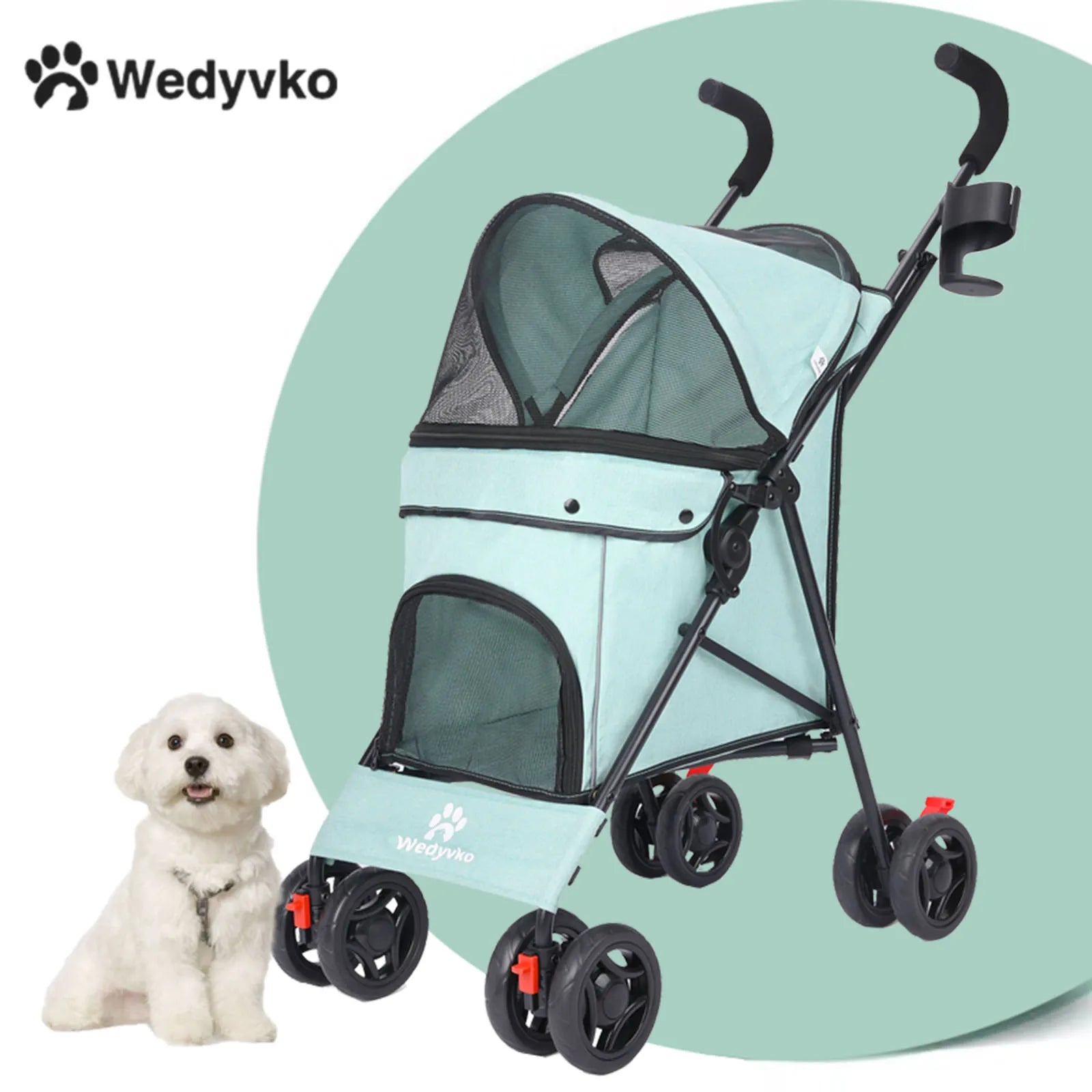 Lightweight Outdoor Puppy & Cat Stroller