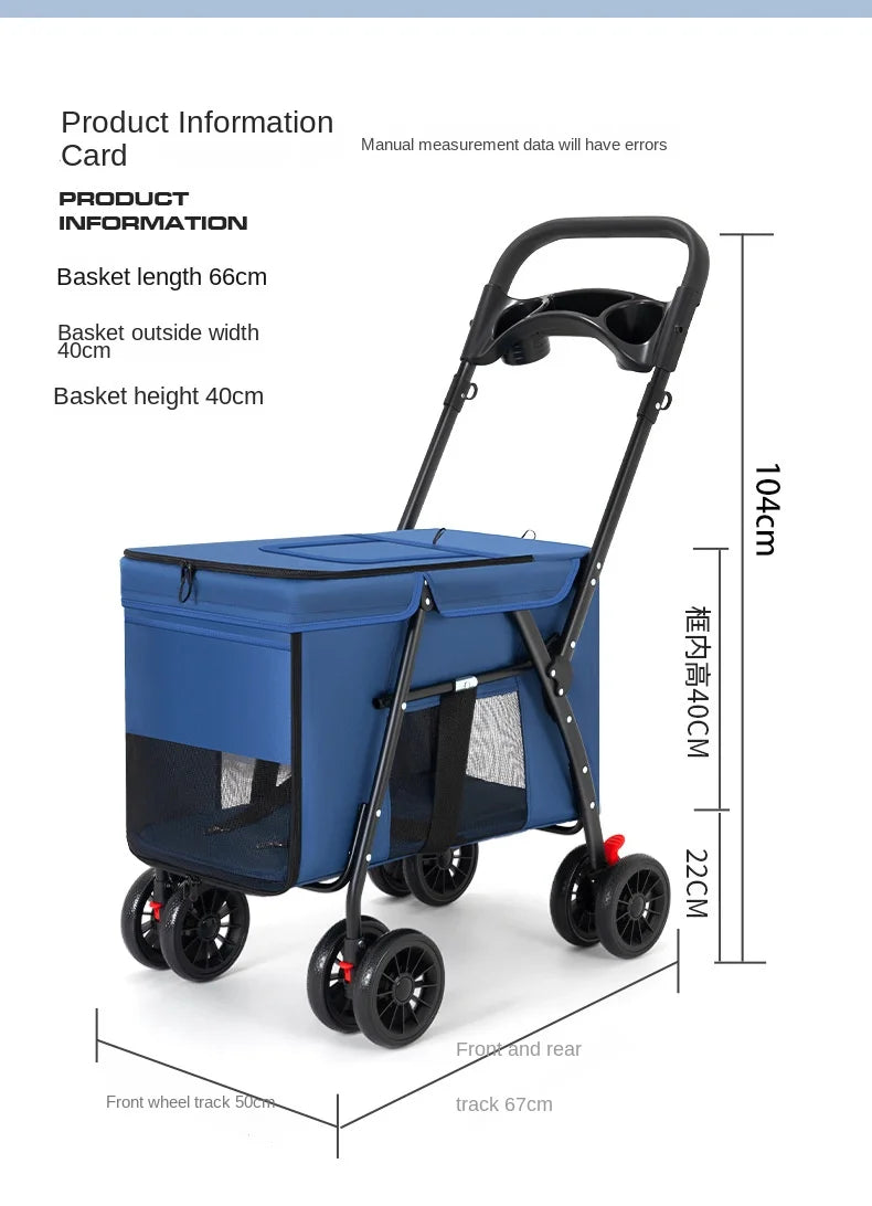 Medium to Large-Sized Pet Stroller