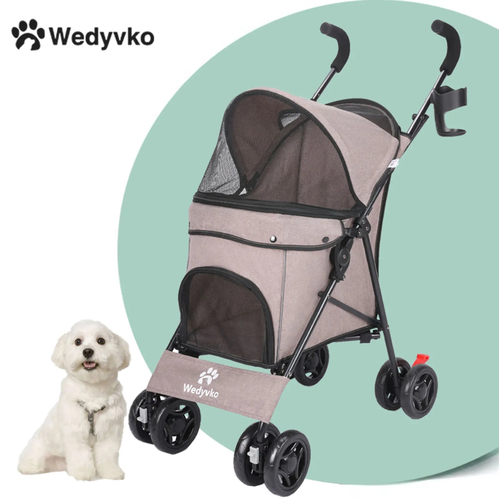 Lightweight Outdoor Puppy & Cat Stroller