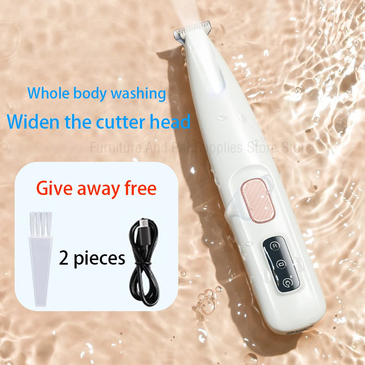 Fully Waterproof Pet Hair Trimmer
