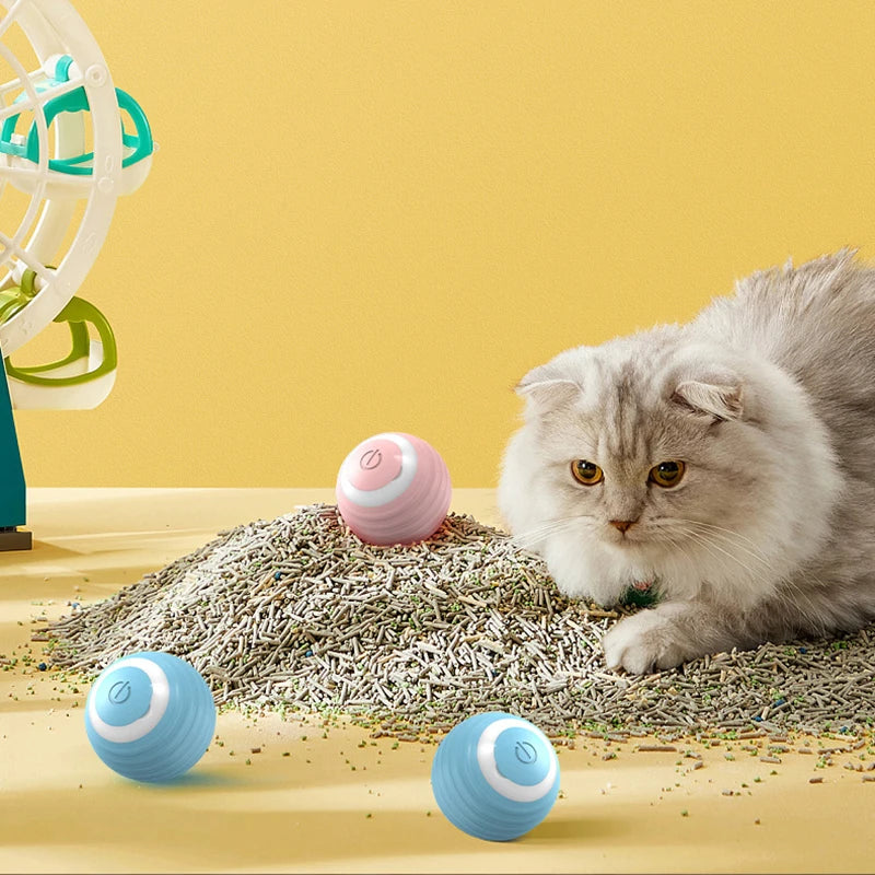 Smart Interactive Rolling Ball for Cats
