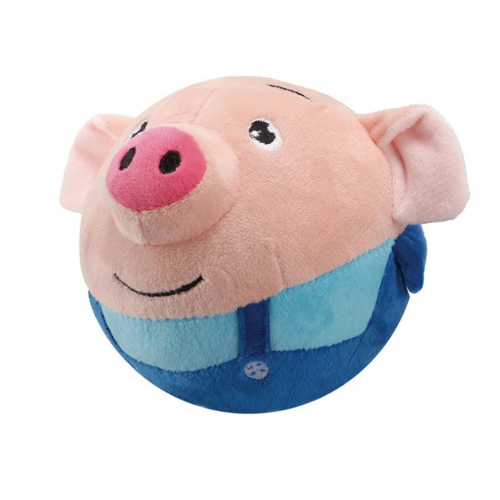 Plush Automatic Bouncing Dog Toy
