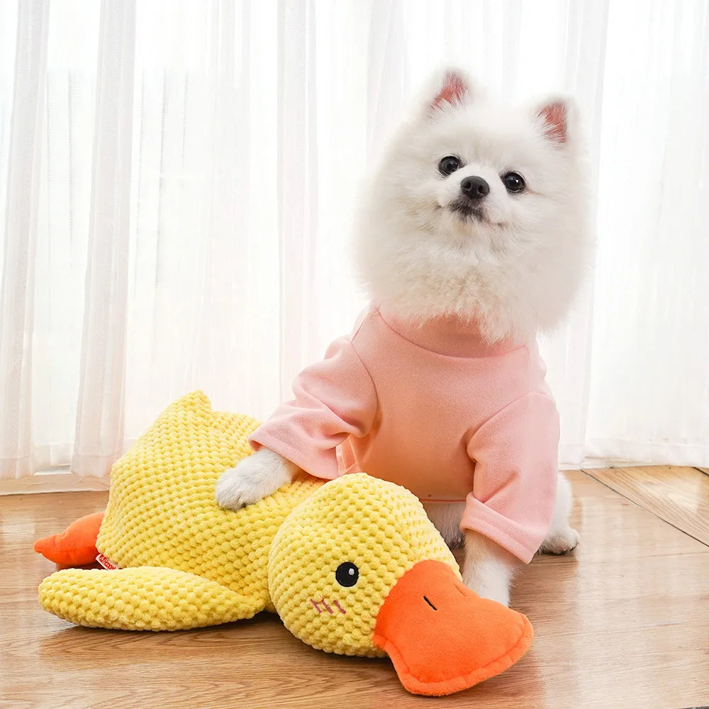 Duck-Shaped Quacking Dog Toy – Durable Chew Toy for Fun Interactive Play