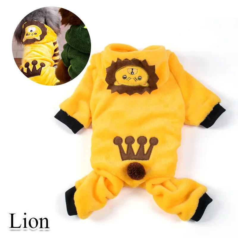 Fleece Soft Warm Dog Jumpsuit