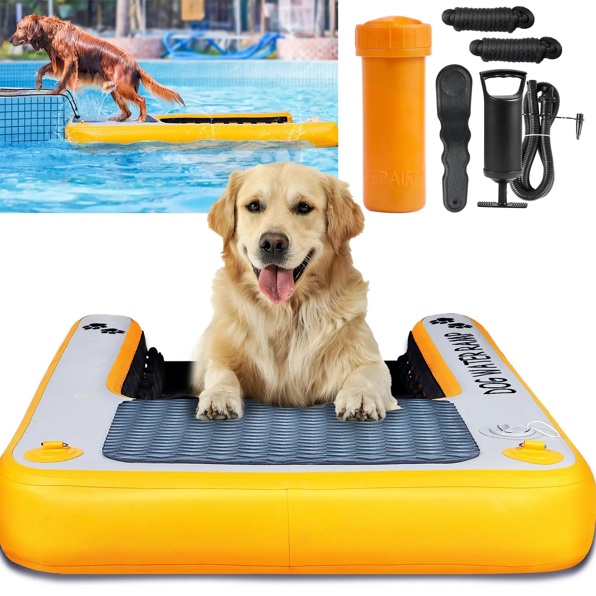 Inflatable Pup Plank Floating Dog Water Ramp
