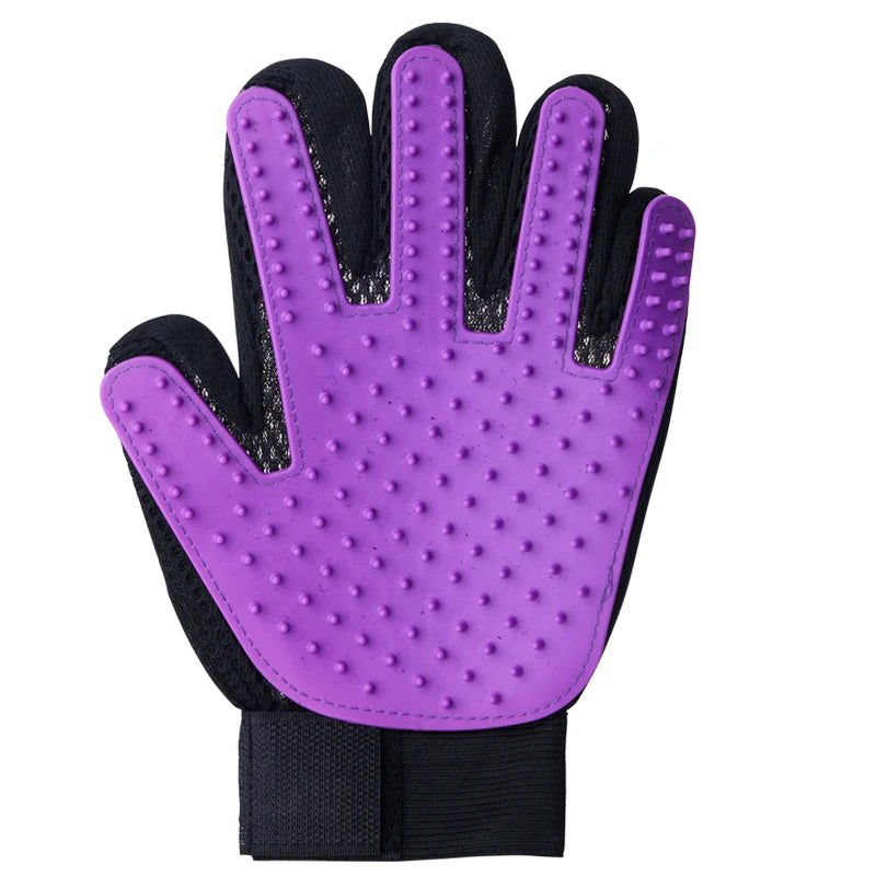 Pet Grooming Glove for Hair Deshedding and Bathing