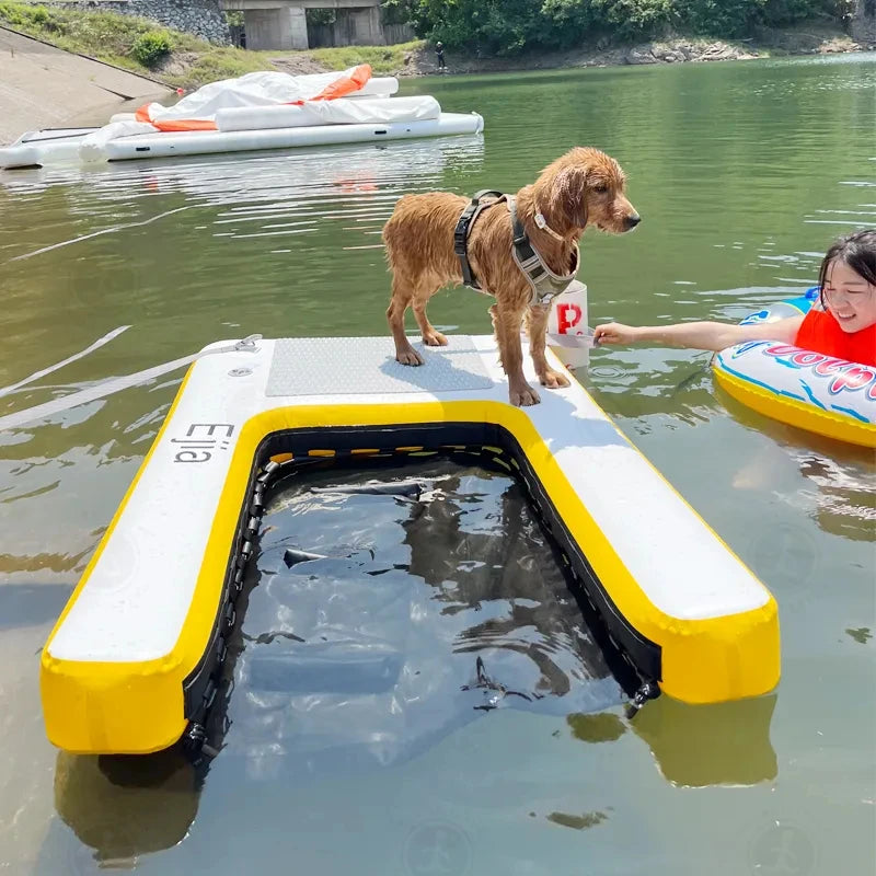 Inflatable Pup Plank Floating Dog Water Ramp