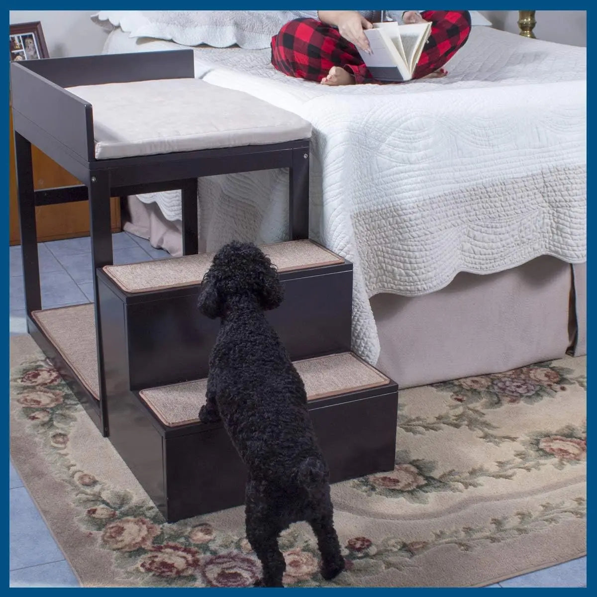 Multi-Level Bunk Bed Pet Stairs