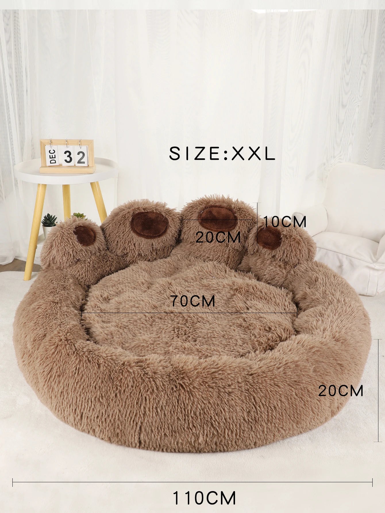 Fluffy Pet Bed for Dogs & Cats