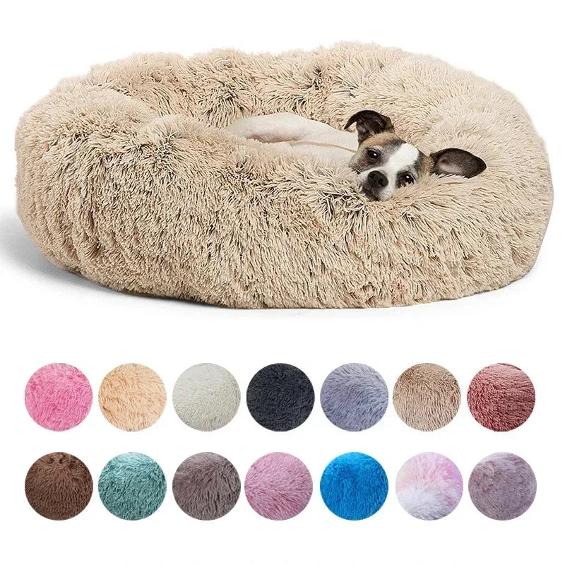 Round Plush Pet Bed (40-90cm)